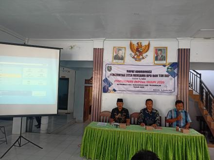 Rapat Koordinasi Pemerintah Bersama BPD dan Tim Perumus RKPDesa 
